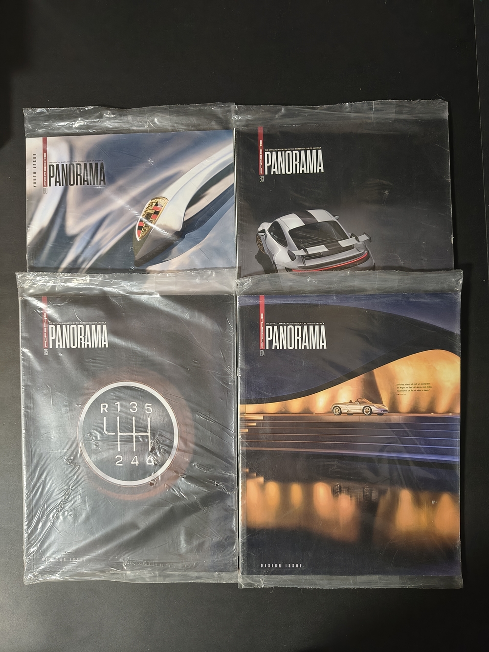 4 NEW Porsche Panorama Magazines 2024 & 2025 PCA Sealed Mailer